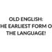 OLD ENGLISH