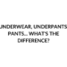 underwear underpants panties difference